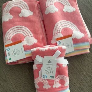 CARO HOME 4PC Bath& Hand Towel Set NEW